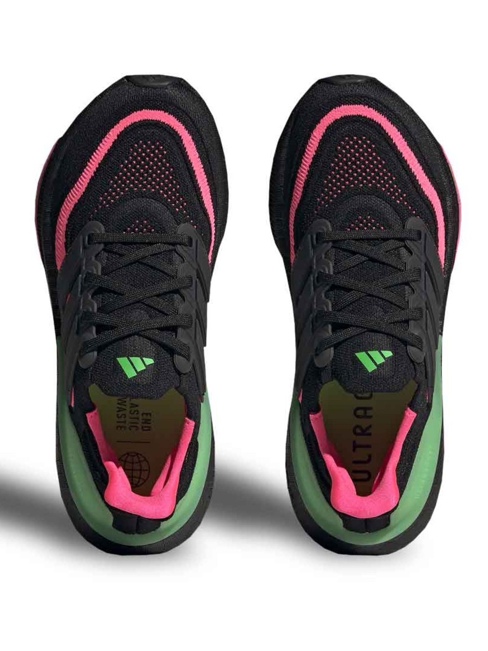 adidas Women's Black Pink & Green Athletic Running Sneakers